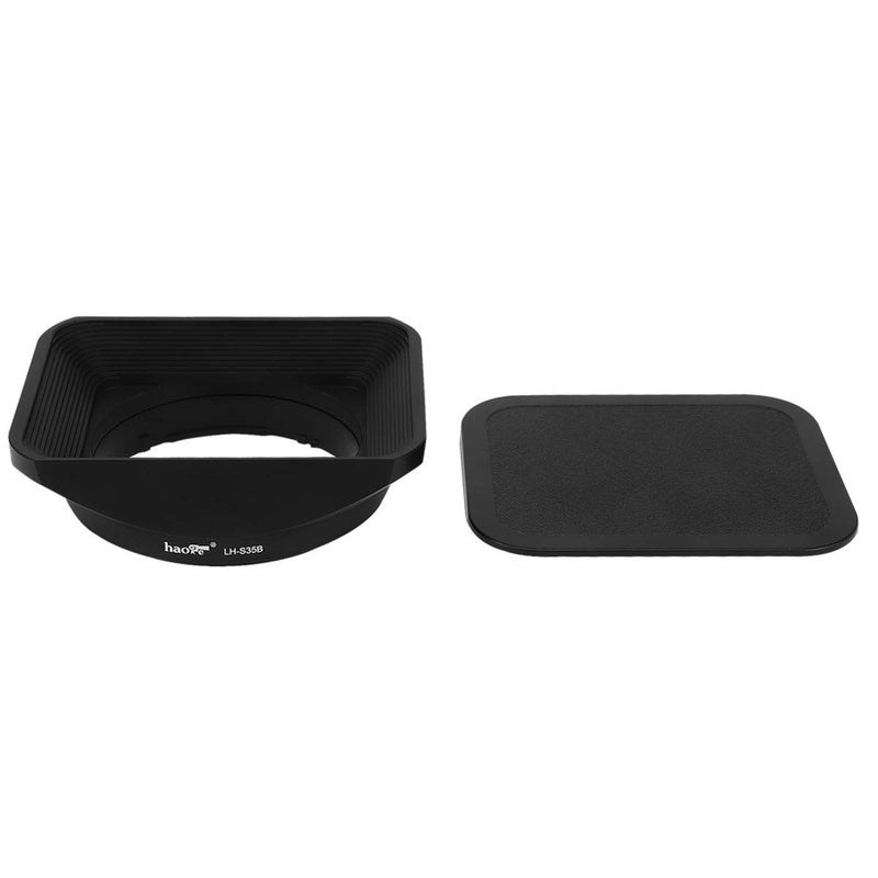 Haoge LH-S35B Bayonet Square Metal Lens Hood Shade with Cap for Sony Sonnar T FE 35mm F2.8 ZA SEL35F28Z and Sonnar T FE 55mm F1.8 ZA SEL55F18Z Lens - Image 2